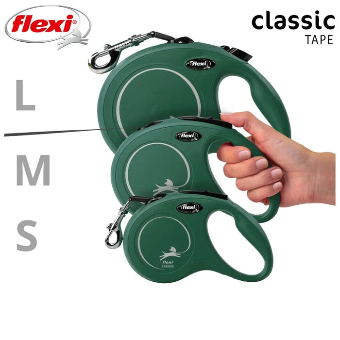 Кучешка Каишка Flexi Зелен S