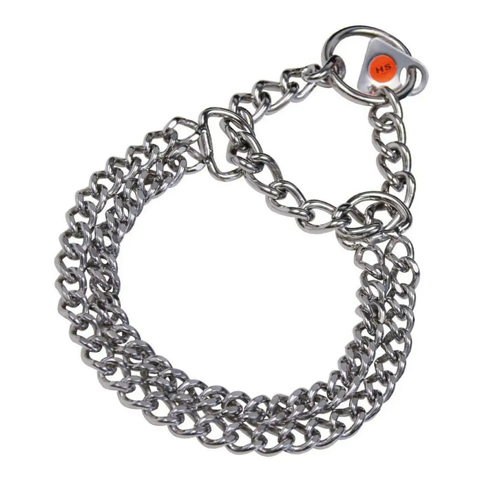 Кучешки Нашийник Hs Sprenger Сребрист 2 mm Двоен Гайки (40