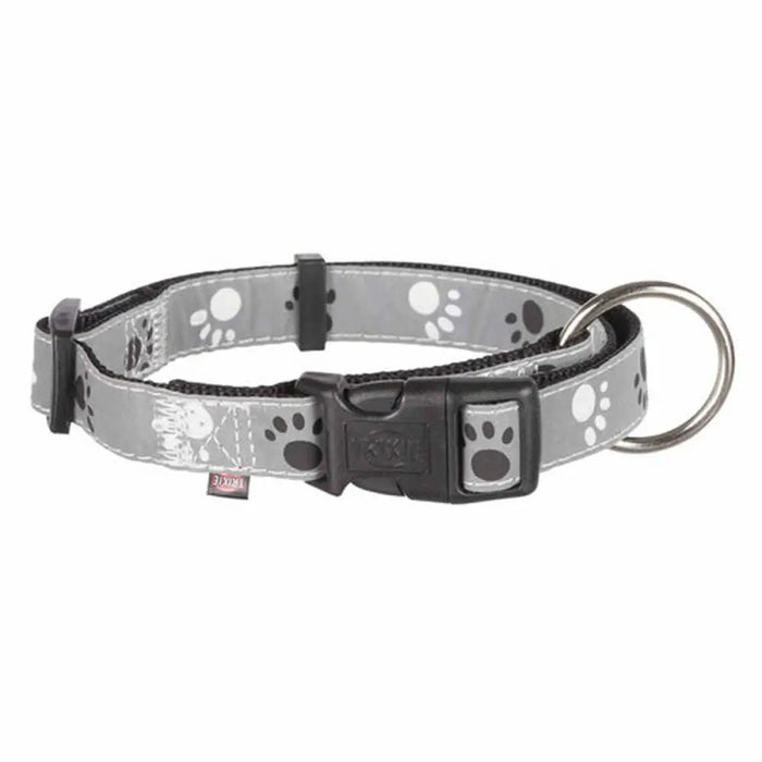 Кучешки Нашийник Trixie Silver Reflect Черен Сив S/M 30-45