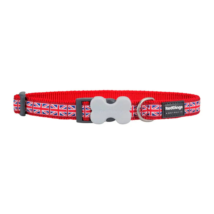 Кучешки Нашийник Red Dingo STYLE UNION JACK FLAG 41-63 cm