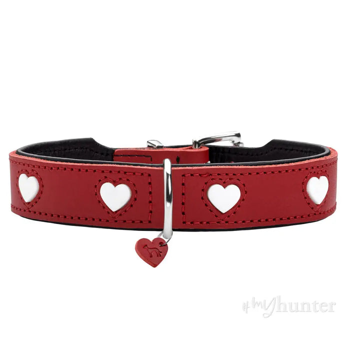 Кучешки Нашийник Hunter Love XS/S 30-34 cm Rojo/Blanco