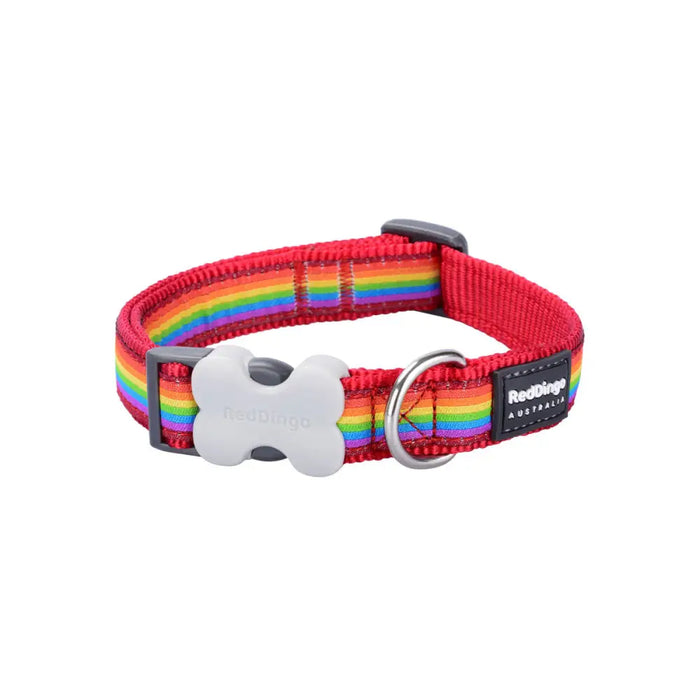Кучешки Нашийник Red Dingo STYLE RAINBOW 31-47 cm