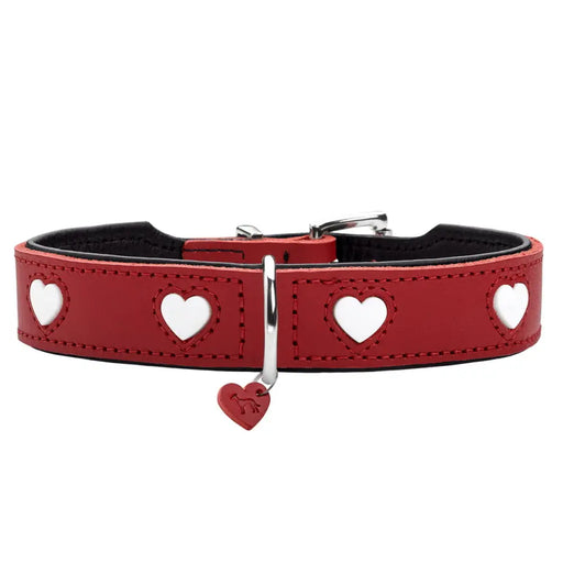 Кучешки Нашийник Hunter Love S/M 35-40 cm Rojo/Blanco