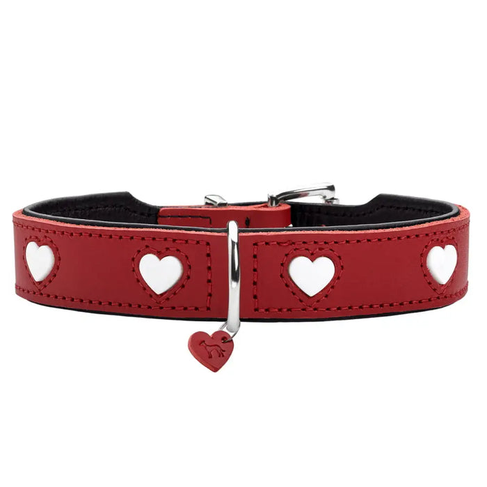 Кучешки Нашийник Hunter Love S/M 35-40 cm Rojo/Blanco