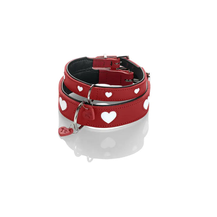 Кучешки Нашийник Hunter Love S/M 35-43 cm Червен