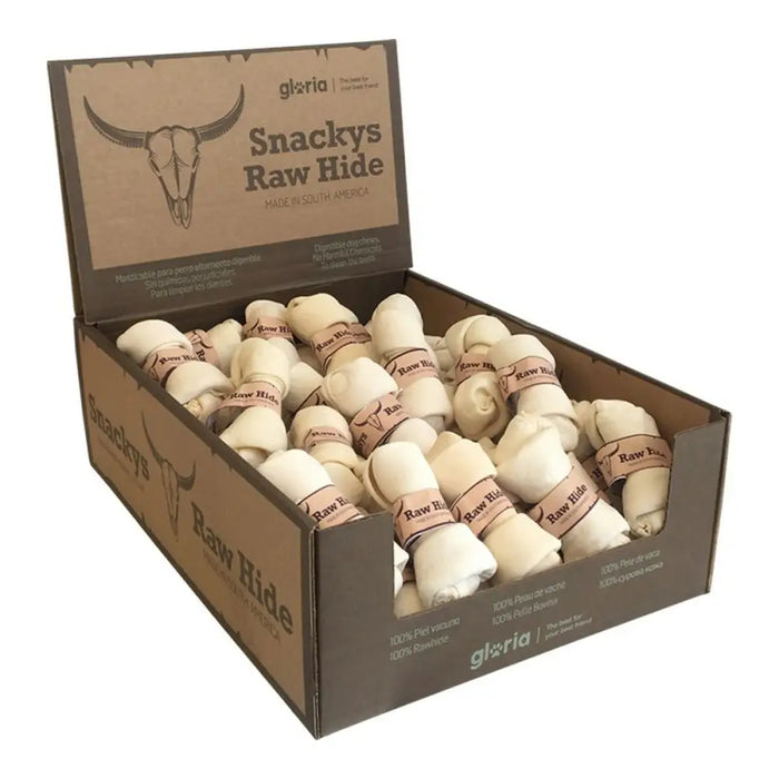Кучешка Закуска Gloria Rawhide 50 Unidades Възел Дъвчащ