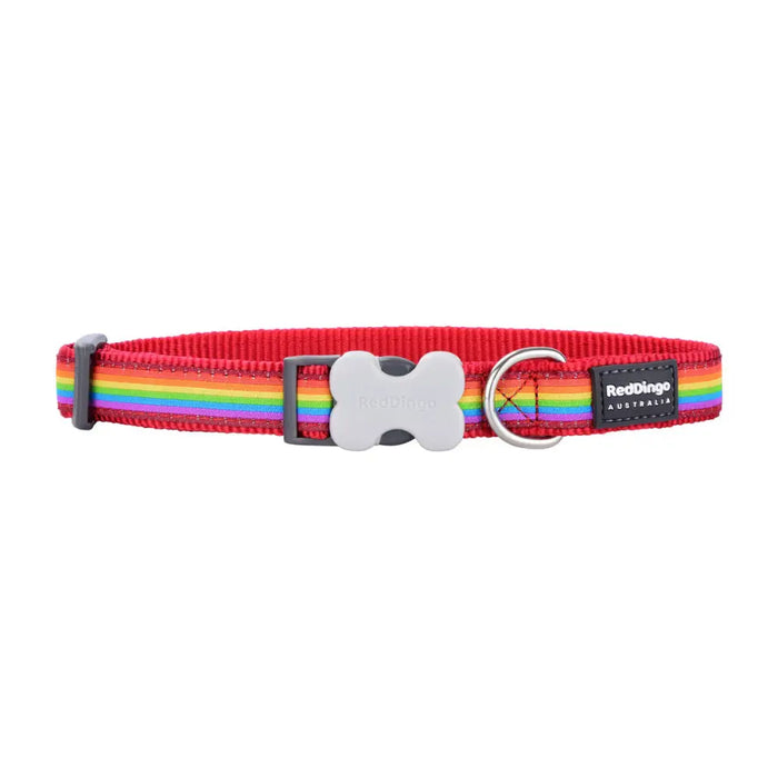 Кучешки Нашийник Red Dingo Rainbow 20-32 cm Многоцветен
