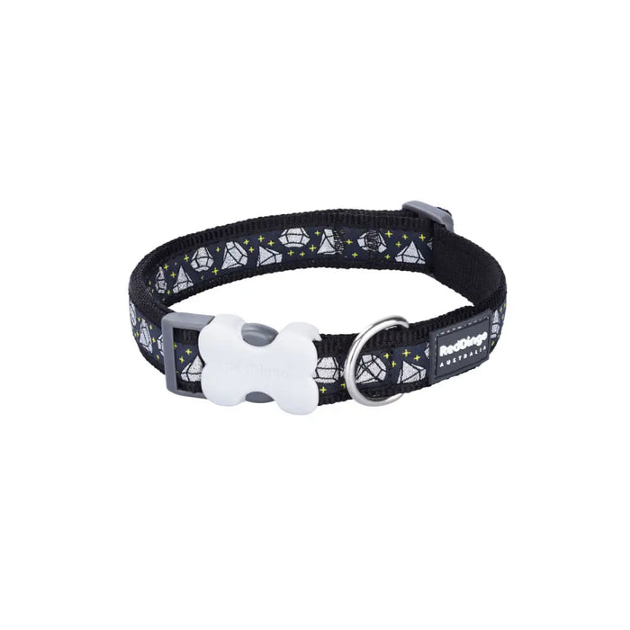 Кучешки Нашийник Red Dingo STYLE DIAMOND 15 mm x 24-36 cm