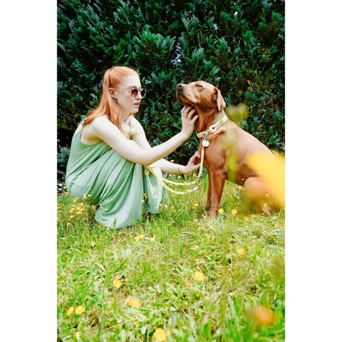 Кучешки Нашийник Hunter Malia Верде Лимон M/L 45-54 cm