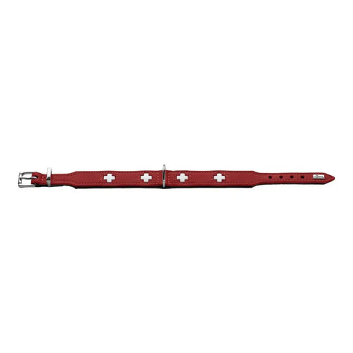 Кучешки Нашийник Hunter Swiss Червен/Черен (35-39.5 cm)