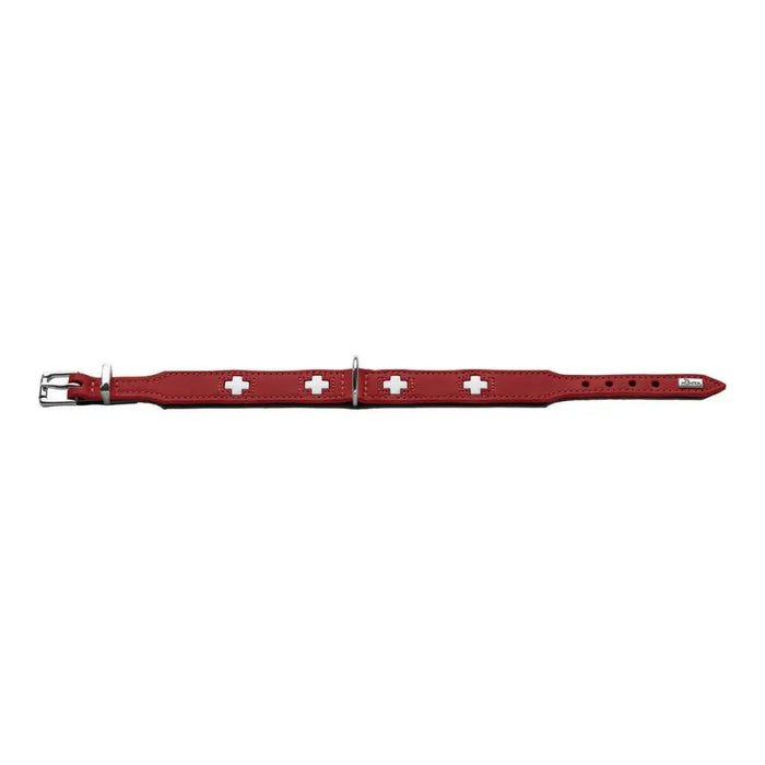 Кучешки Нашийник Hunter Swiss Червен/Черен (35-39.5 cm)