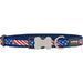 Кучешки Нашийник Red Dingo US Flag 20-32 cm Син