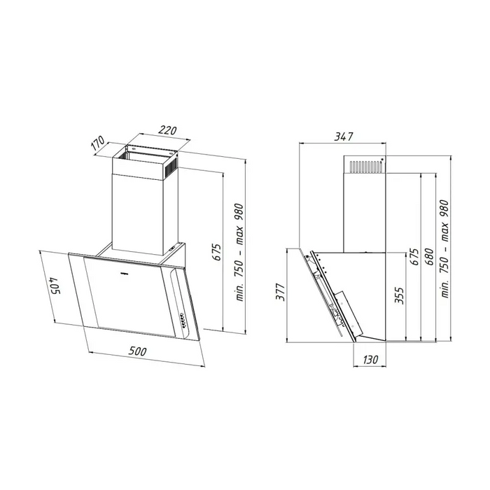 Кухненски аспиратор Akpo WK-4 Mirt Eco 50