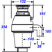 КУХНЕНСКА МЕЛНИЦА ЗА ОТПАДЪЦИ INTER CERAMIC ICD 37