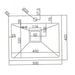 КУХНЕНСКА МИВКА INTER CERAMIC ICK 5032B 50Х42Х20 СМ. ЧЕРНА