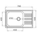 КУХНЕНСКА МИВКА PYRAMIS INSET 78X50 CM 1B1D Ф92