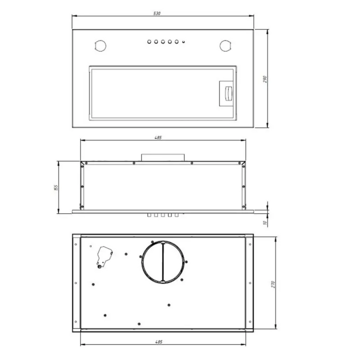 Кухненски аспиратор AKPO WK-7 MICRA 60 ЧЕРЕН