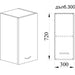 КУХНЕНСКИ ШКАФ ГОРЕН РЕД С ВРАТА И РАФТ IRIM 30X30X72 СМ