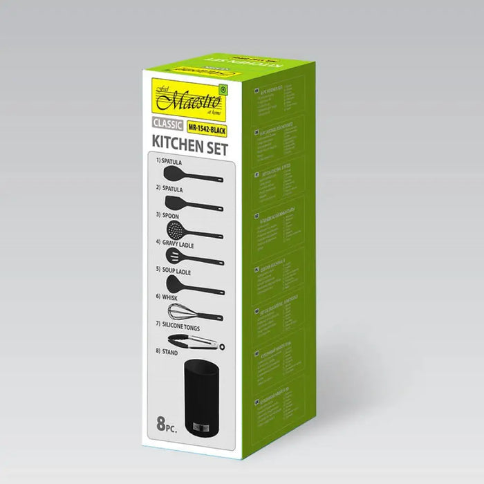 Кухненски прибори MAESTRO MR-1542-BLACK 8 елемента Черни