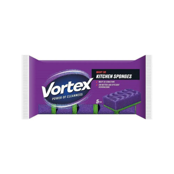 КУХНЕНСКА ГЪБА ВЪЛНИ 5 БР VORTEX