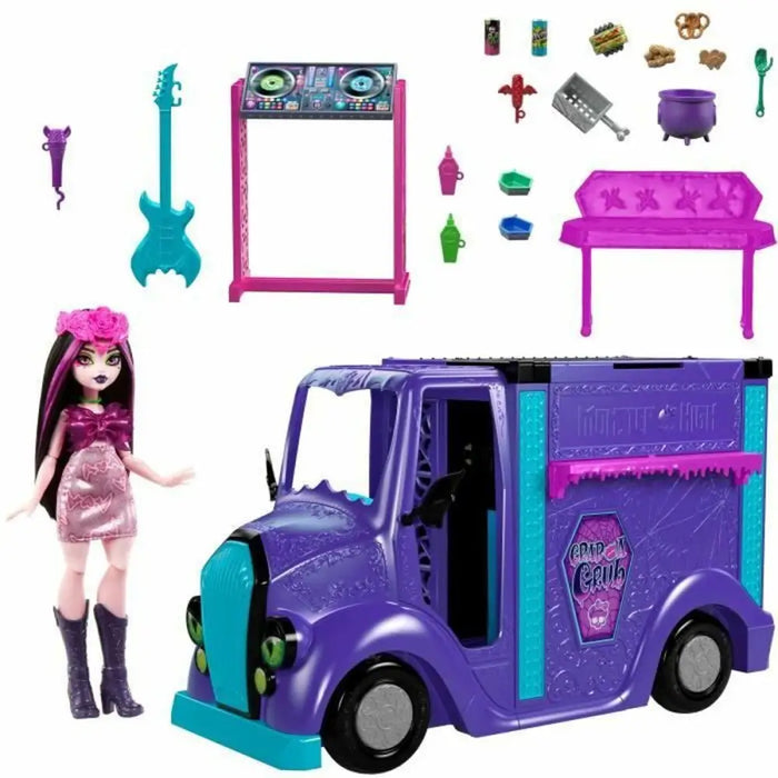 Кукла Бебе с Аксесоари Monster High Tour Bus Rock