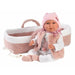Кукла Бебе Llorens Mimi Розов 40 cm Количка