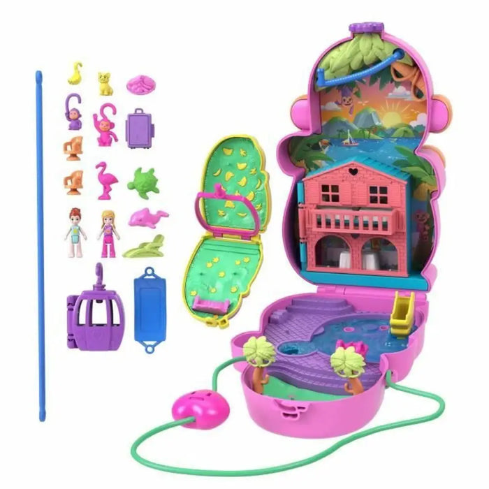 Кукла Бебе с Аксесоари Polly Pocket Mommy Monkey and Baby