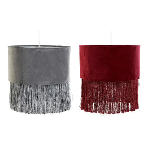 Купол на Лампа DKD Home Decor 8424001773930 Сив Бургундия