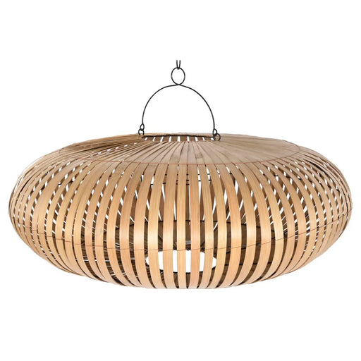 Купол на Лампа Home ESPRIT Естествен Бамбук 80 x 80 x 33 cm