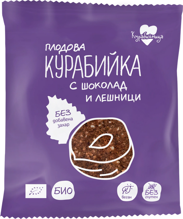 Био курабийка с шоколад и лешници, 40 g