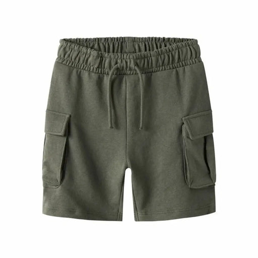 Къси панталони Name It Nkmollie Cargo Noos Маслина Детски