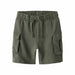 Къси панталони Name It Nkmollie Cargo Noos Маслина Детски
