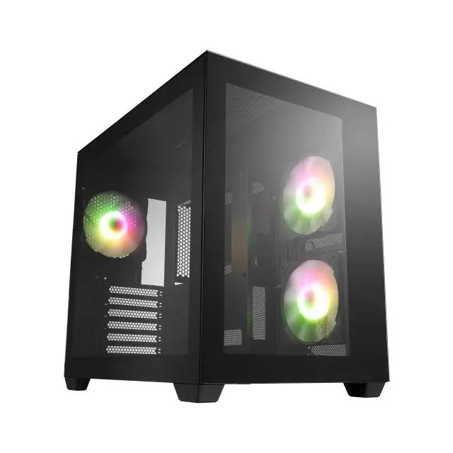 Кутия FSP CMT380 Black ARGB TG ATX Mid Tower Черна