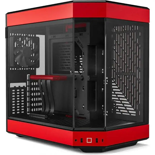 Кутия HYTE Y60 Tempered Glass Mid-Tower Черно и Червено