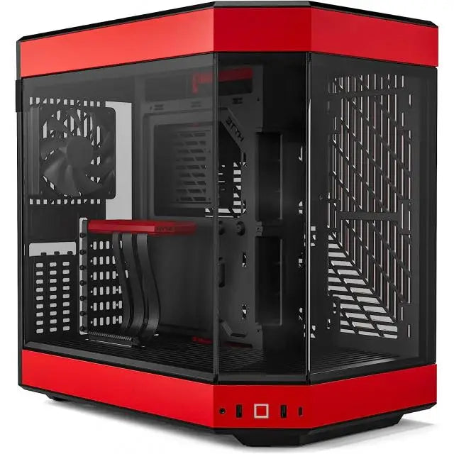 Кутия HYTE Y60 Tempered Glass Mid-Tower Черно и Червено