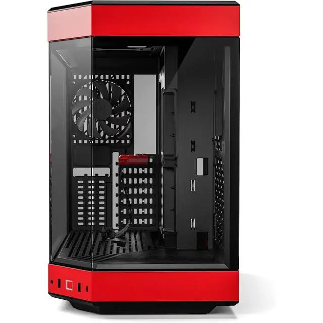 Кутия HYTE Y60 Tempered Glass Mid-Tower Черно и Червено