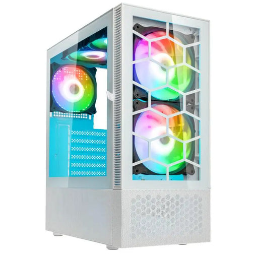 Кутия Kolink Observatory MX Glass ARGB TG Mid-Tower Бял
