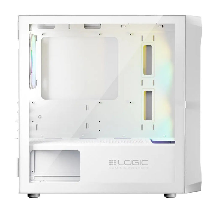 Кутия Logic PORTOS ARGB MINI USB 3.0 бяла