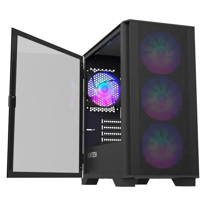 Кутия MONTECH AIR 100 ARGB TG Micro-ATX Черна