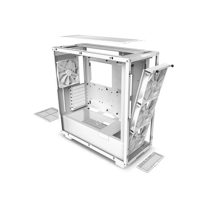 Кутия NZXT H7 Elite 2023 Matte White Mid-Tower