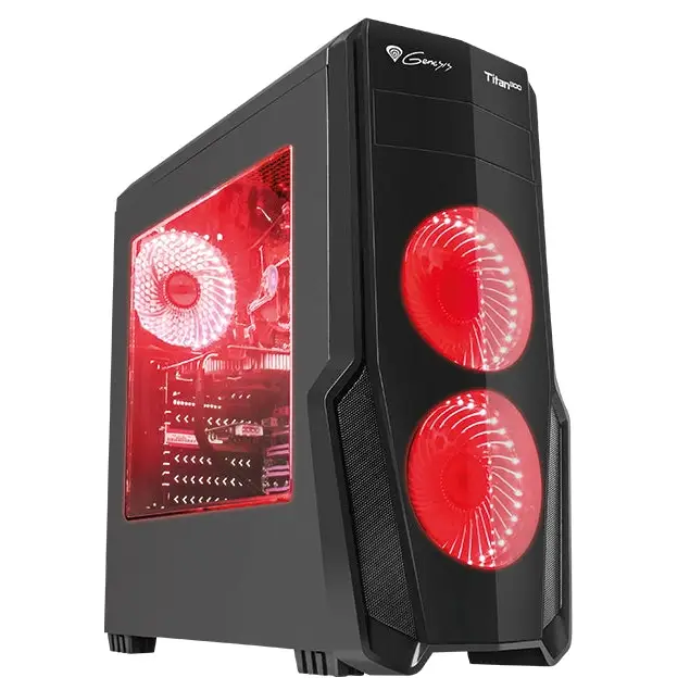 Кутия за компютър Genesis Case Titan 800 Red
