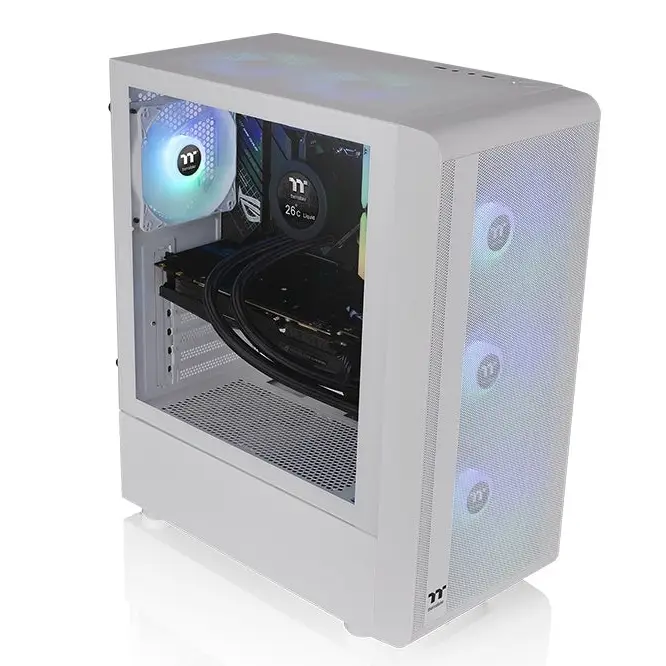 Кутия за компютър Thermaltake S200 TG Snow