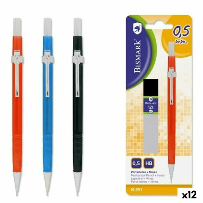 Кутийка за Пълнители за Химикал Bismark Многоцветен 0,5 mm