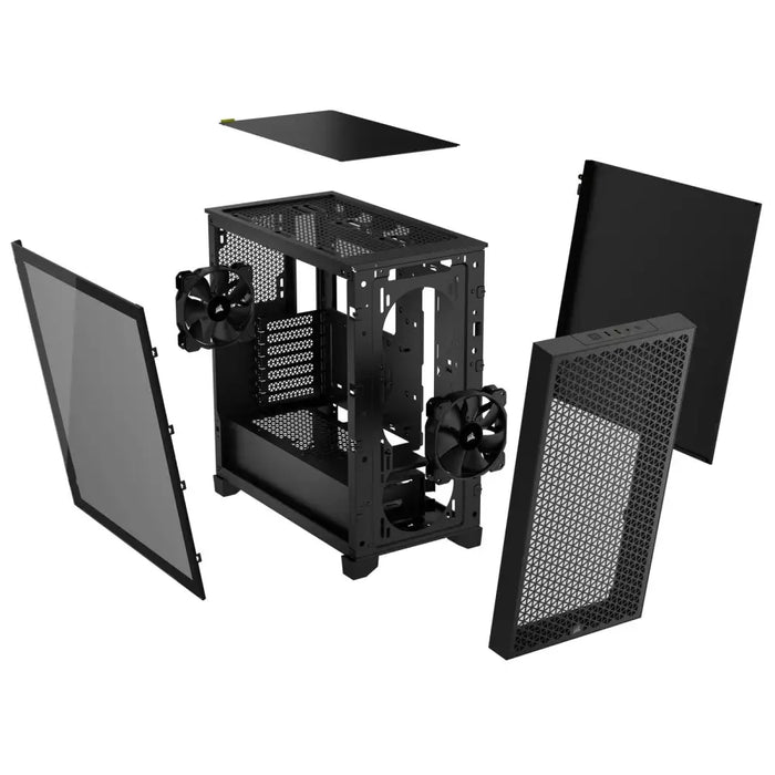 Кутия Corsair 3000D Airflow Mid Tower Tempered Glass Черна