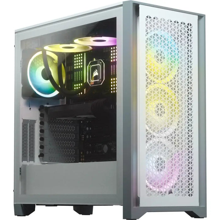 Кутия Corsair 4000D Airflow Mid Tower Tempered Glass Бяла