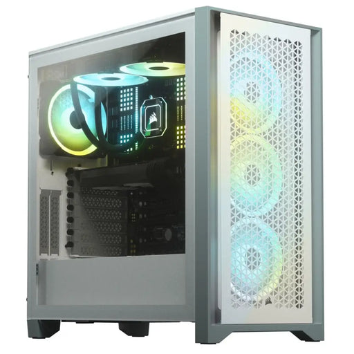 Кутия Corsair 4000D Airflow Mid Tower Tempered Glass Бяла
