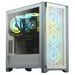 Кутия Corsair 4000D Airflow Mid Tower Tempered Glass Бяла
