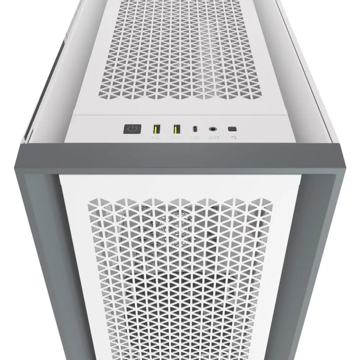 Кутия Corsair 5000D Airflow Mid Tower Tempered Glass Бяла