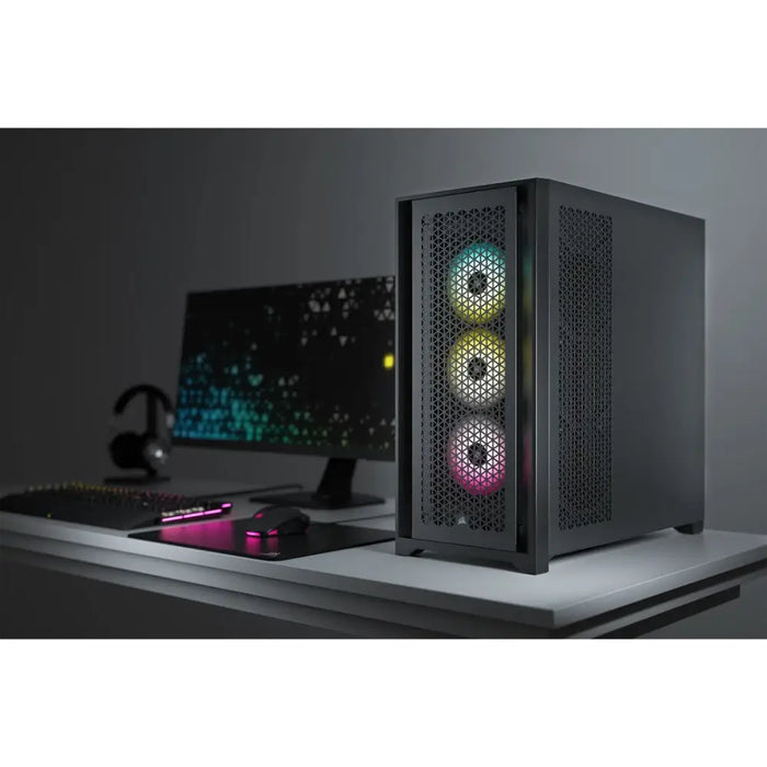 Кутия Corsair 5000D Airflow Mid Tower Tempered Glass Черна
