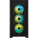 Кутия Corsair iCUE 4000X RGB Mid Tower Tempered Glass Черна